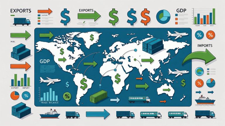 نمایی گرافیکی از تجارت بین‌الملل و جریان درآمد دلاری جویا آکادمی